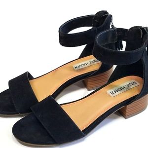 Steve Madden Darcie sandals black suede